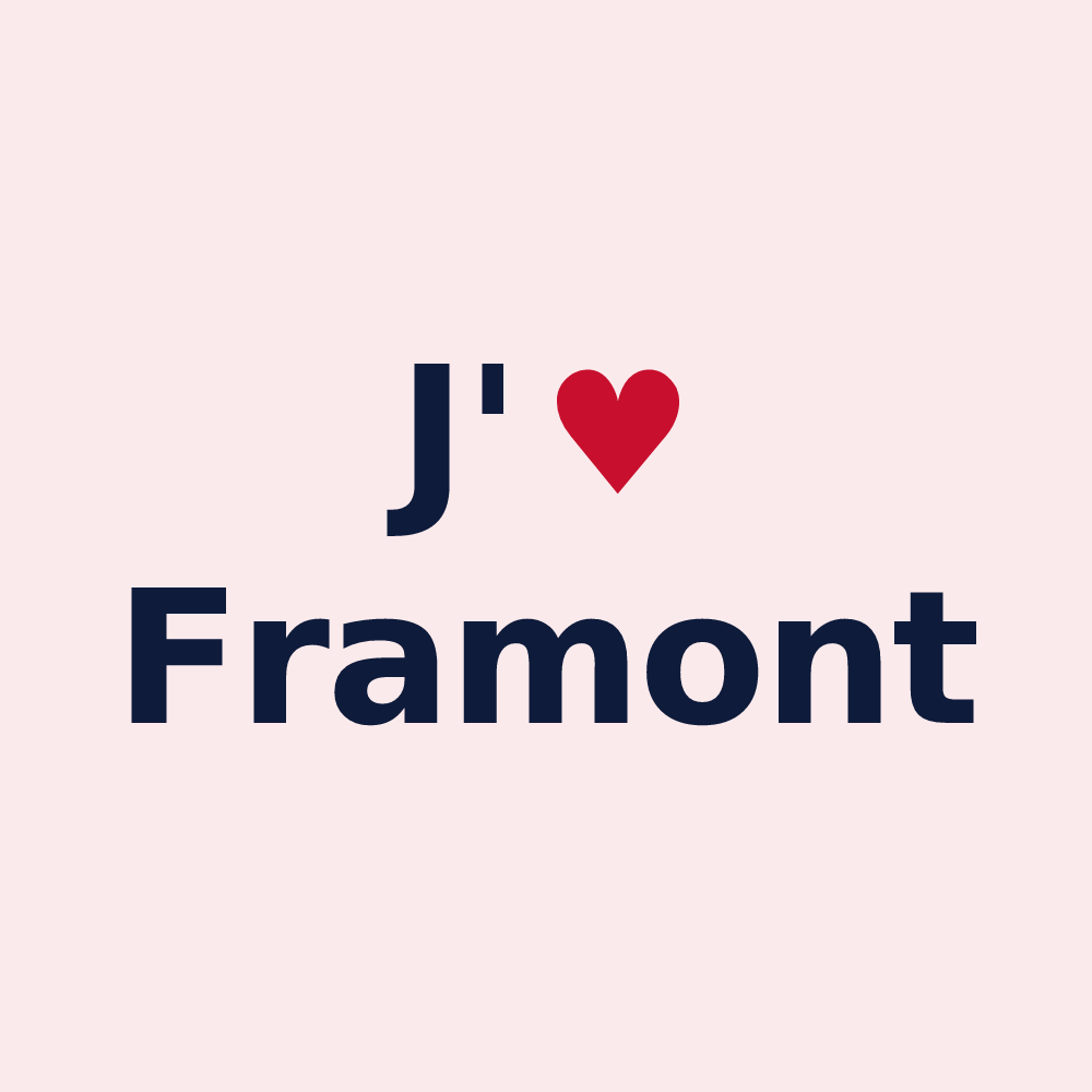 Magnet personnalisé Framont — design J'aime Framont