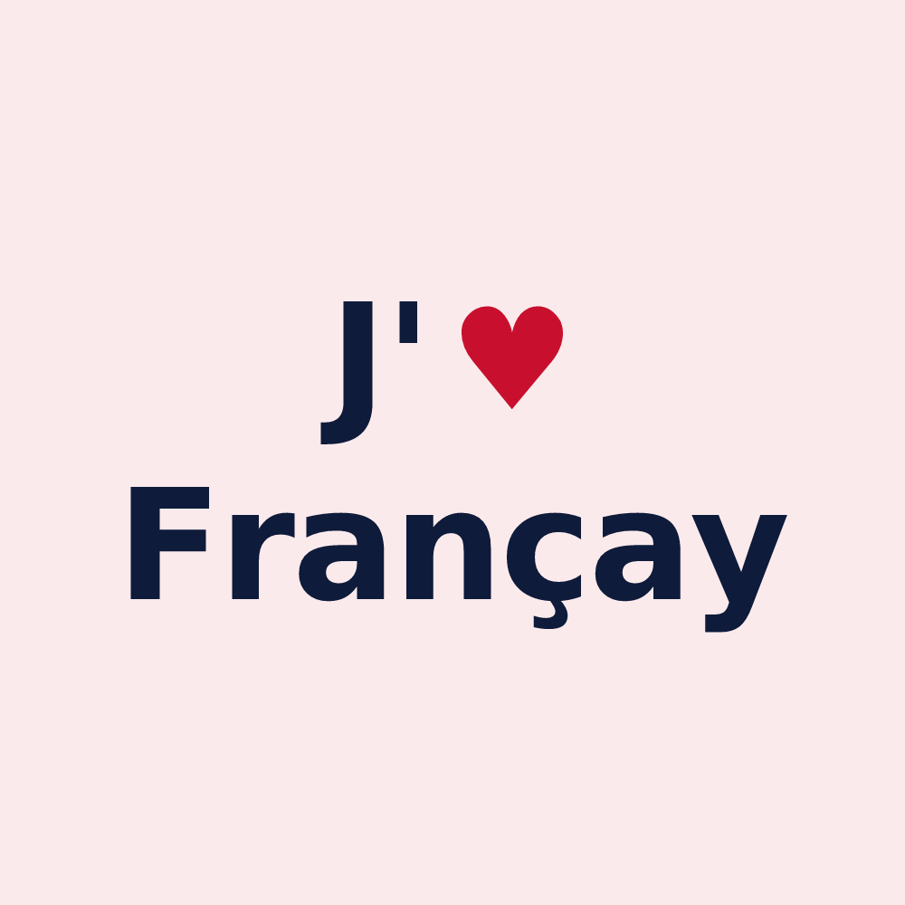 Magnet personnalisé Françay — design J'aime Françay