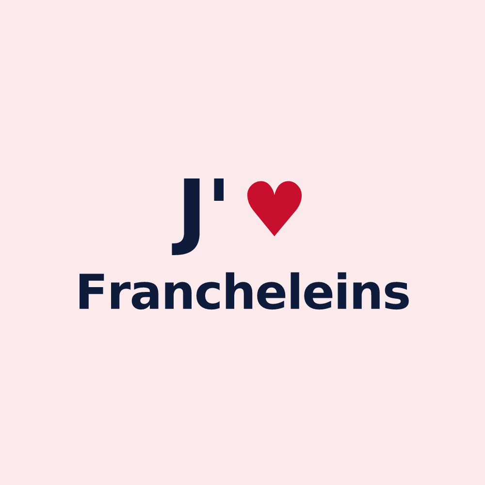 Magnet personnalisé Francheleins — design J'aime Francheleins