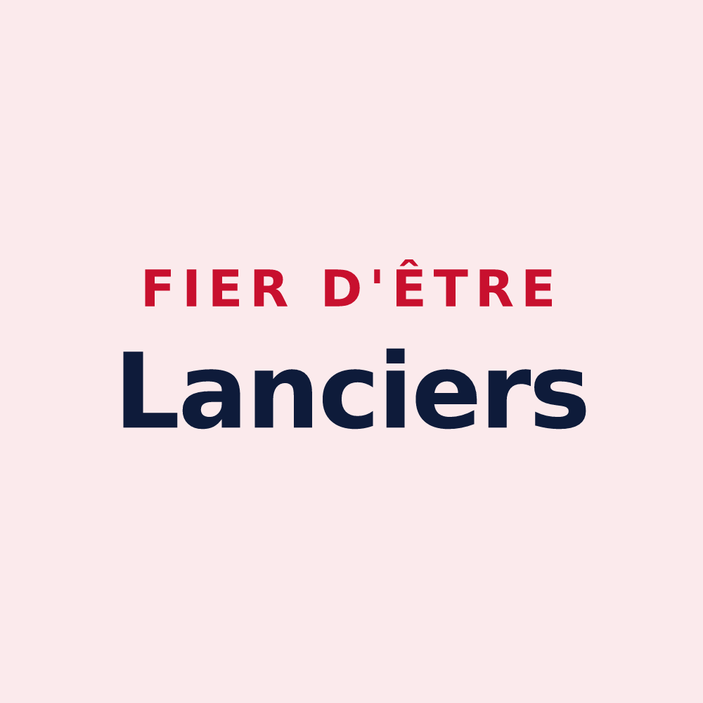 Magnet « Fier d'être Lanciers » — design pour Franchesse