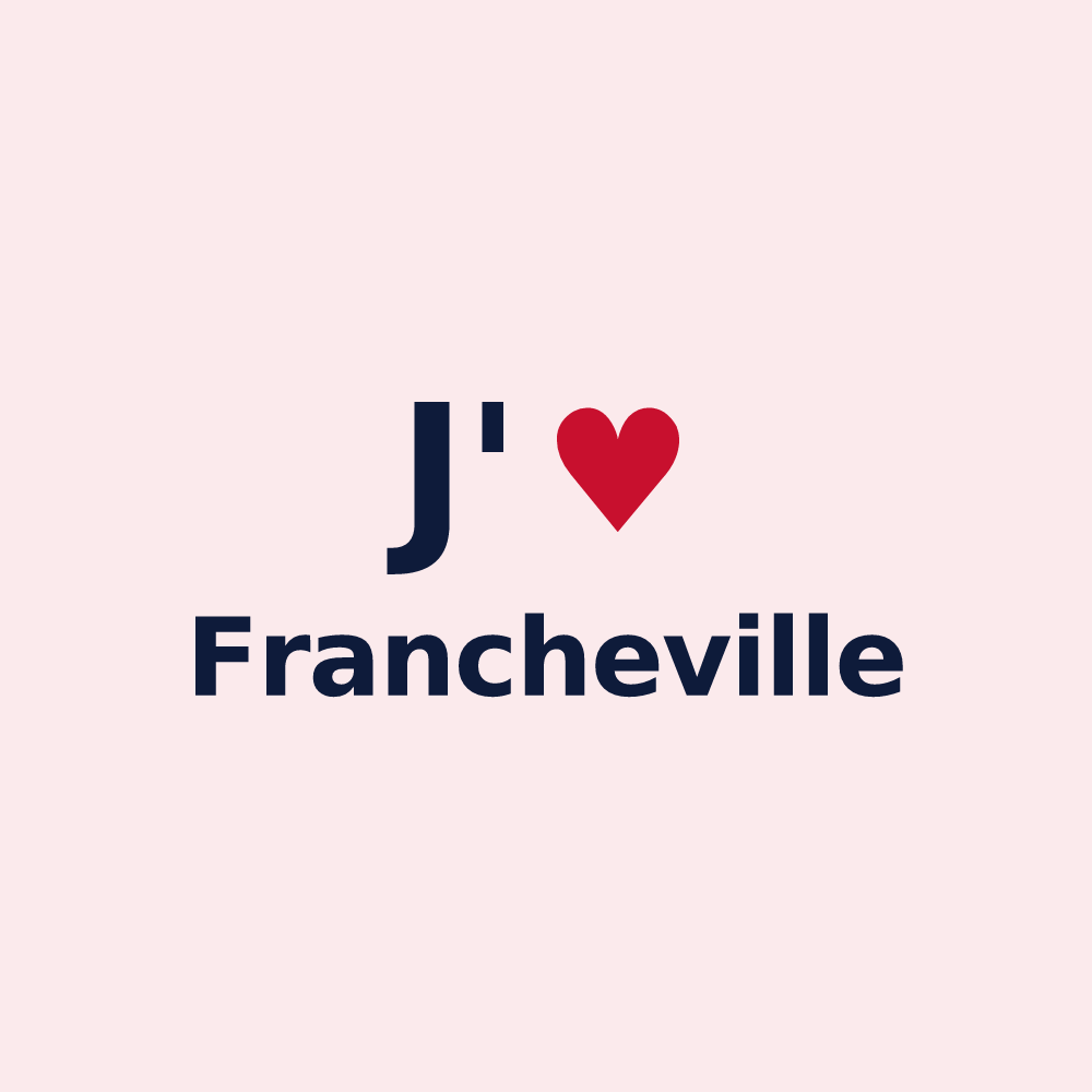 Magnet personnalisé Francheville — design J'aime Francheville