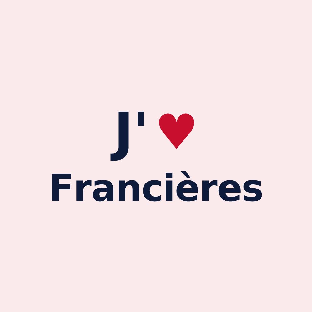 Magnet personnalisé Francières — design J'aime Francières
