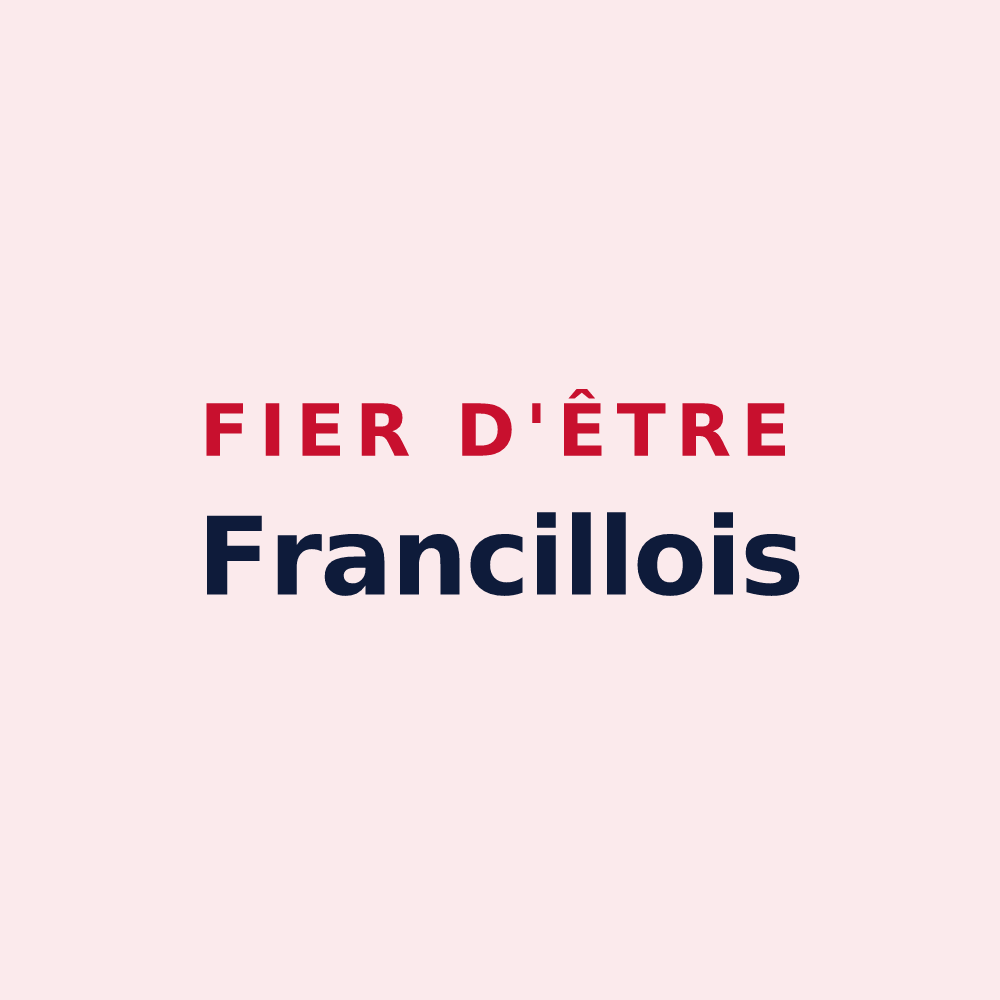 Magnet « Fier d'être Francillois » — design pour Francilly-Selency