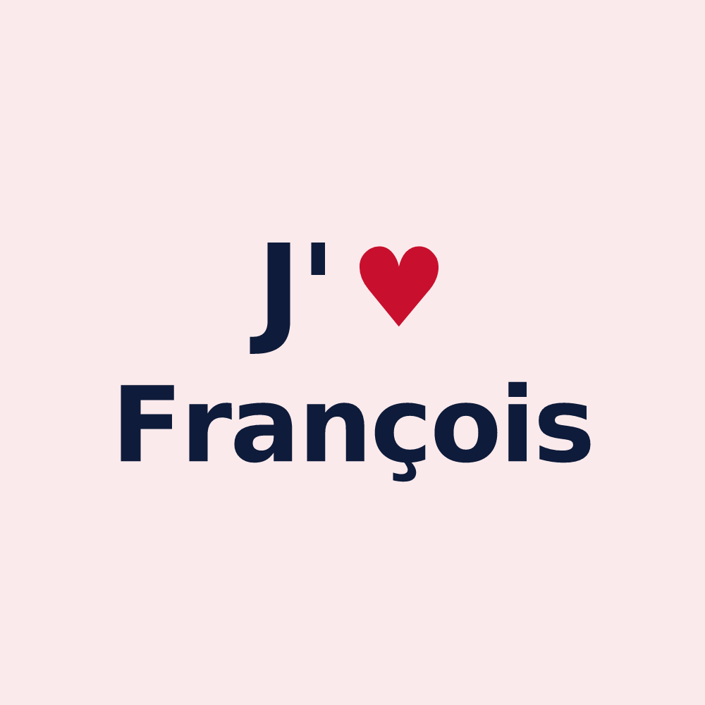 Magnet personnalisé François — design J'aime François