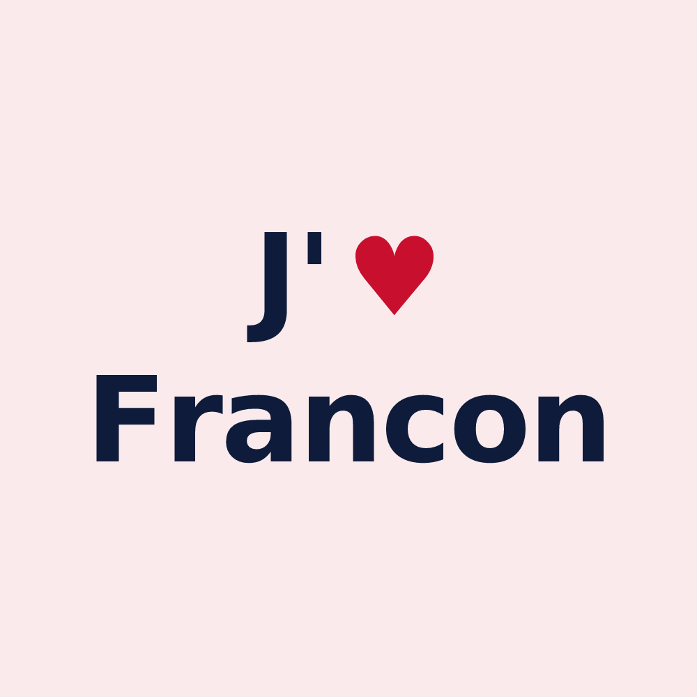 Magnet personnalisé Francon — design J'aime Francon