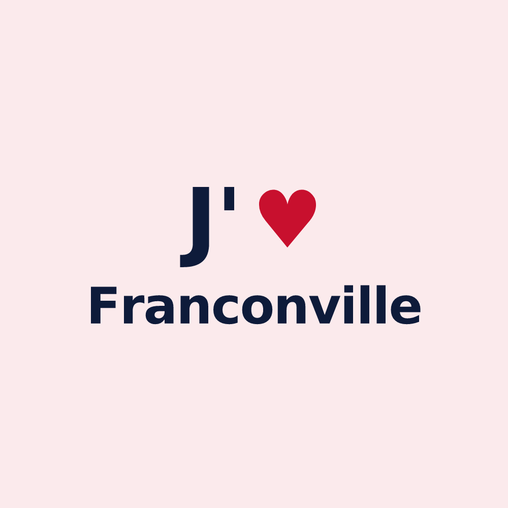 Magnet personnalisé Franconville — design J'aime Franconville
