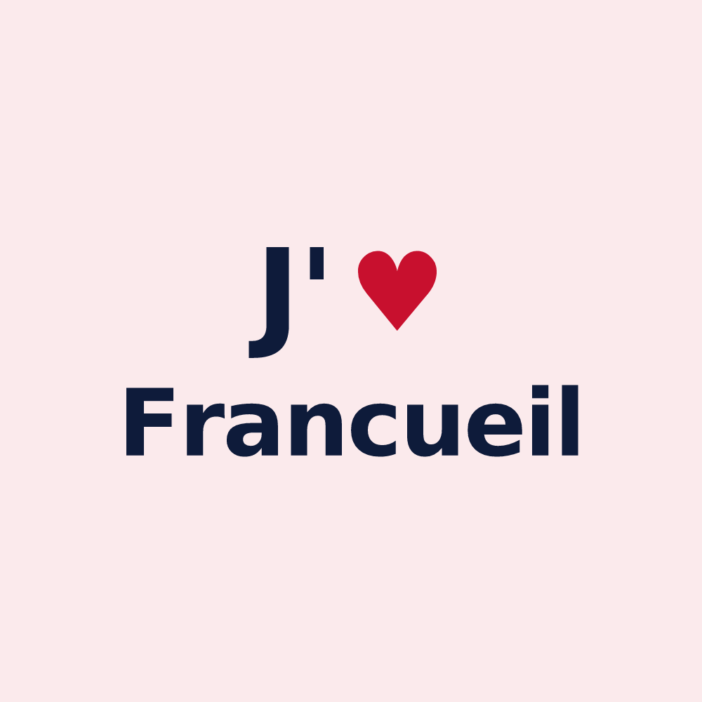 Magnet personnalisé Francueil — design J'aime Francueil