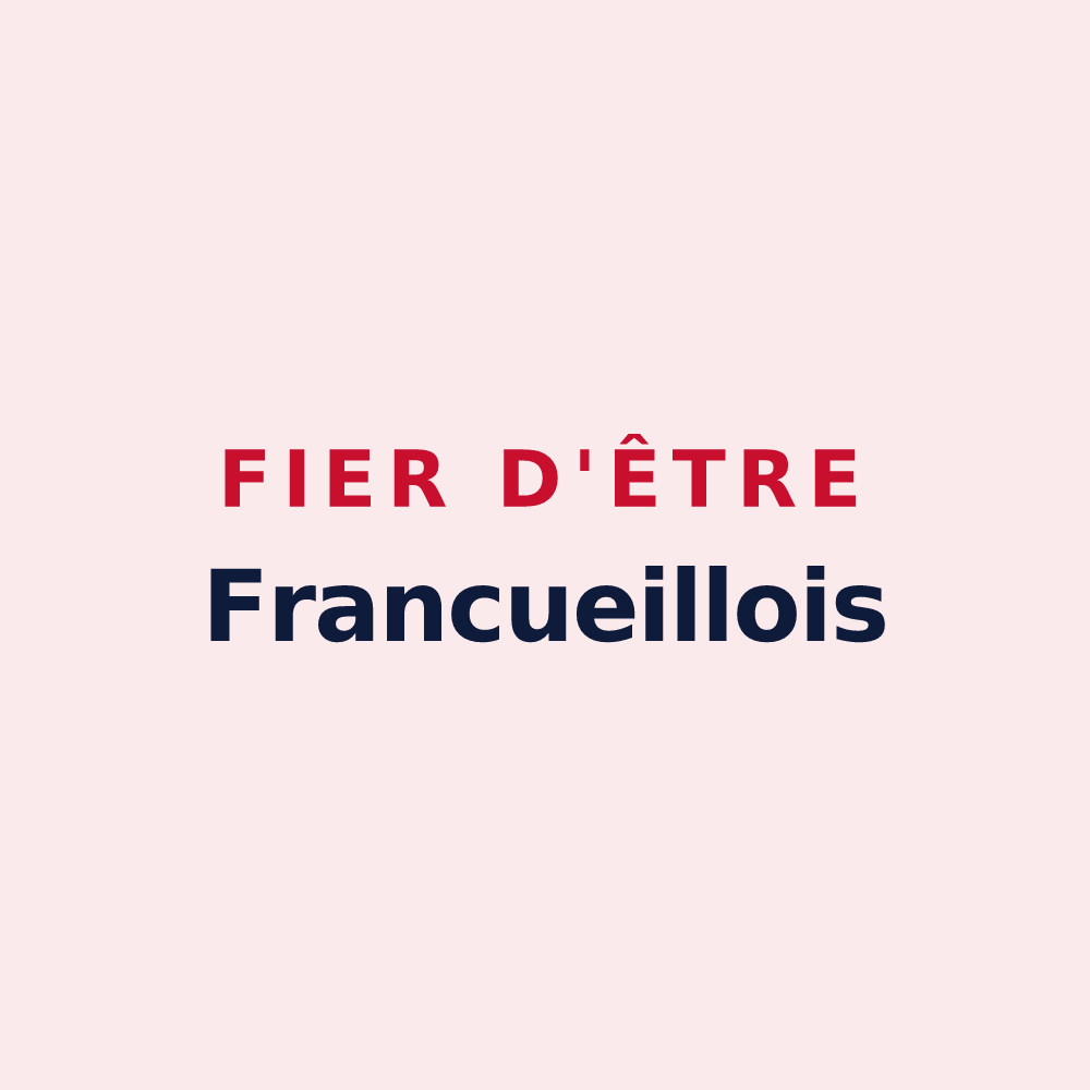 Magnet « Fier d'être Francueillois » — design pour Francueil