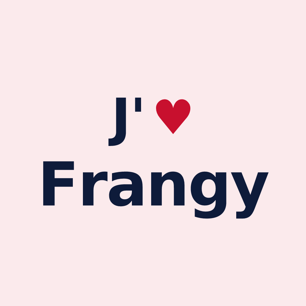 Magnet personnalisé Frangy — design J'aime Frangy