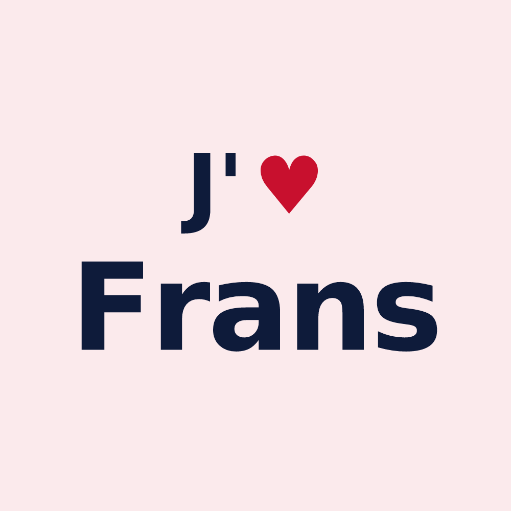 Magnet personnalisé Frans — design J'aime Frans