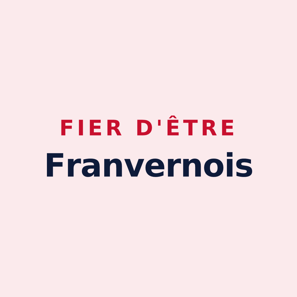Magnet « Fier d'être Franvernois » — design pour Frans