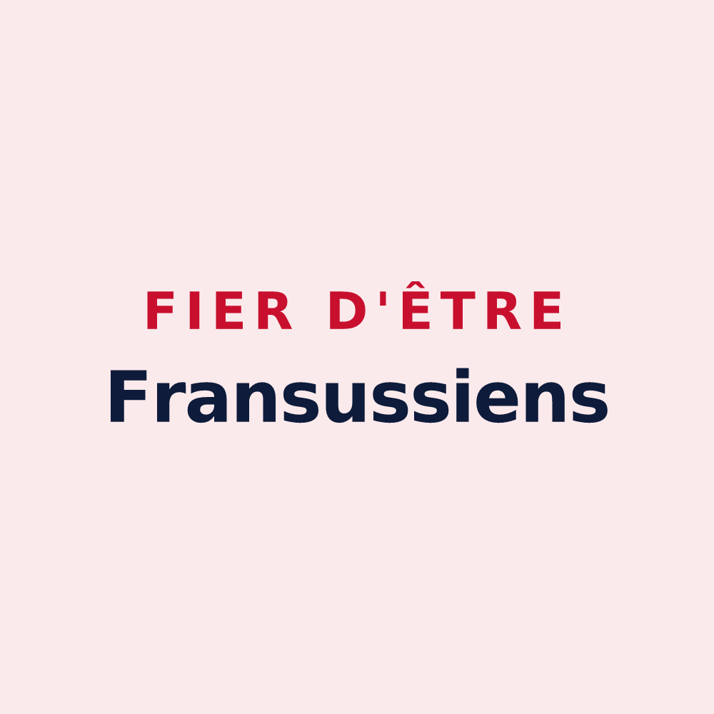 Magnet « Fier d'être Fransussiens » — design pour Fransu