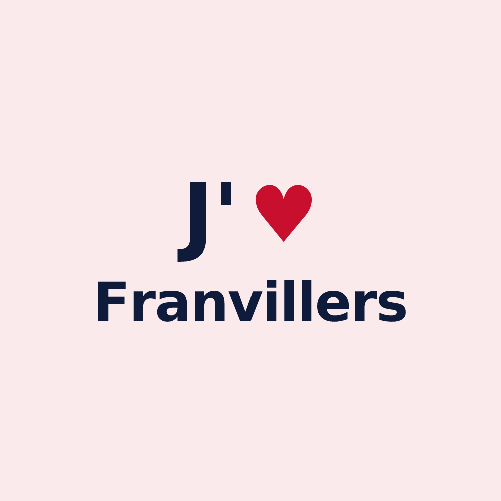 Magnet personnalisé Franvillers — design J'aime Franvillers