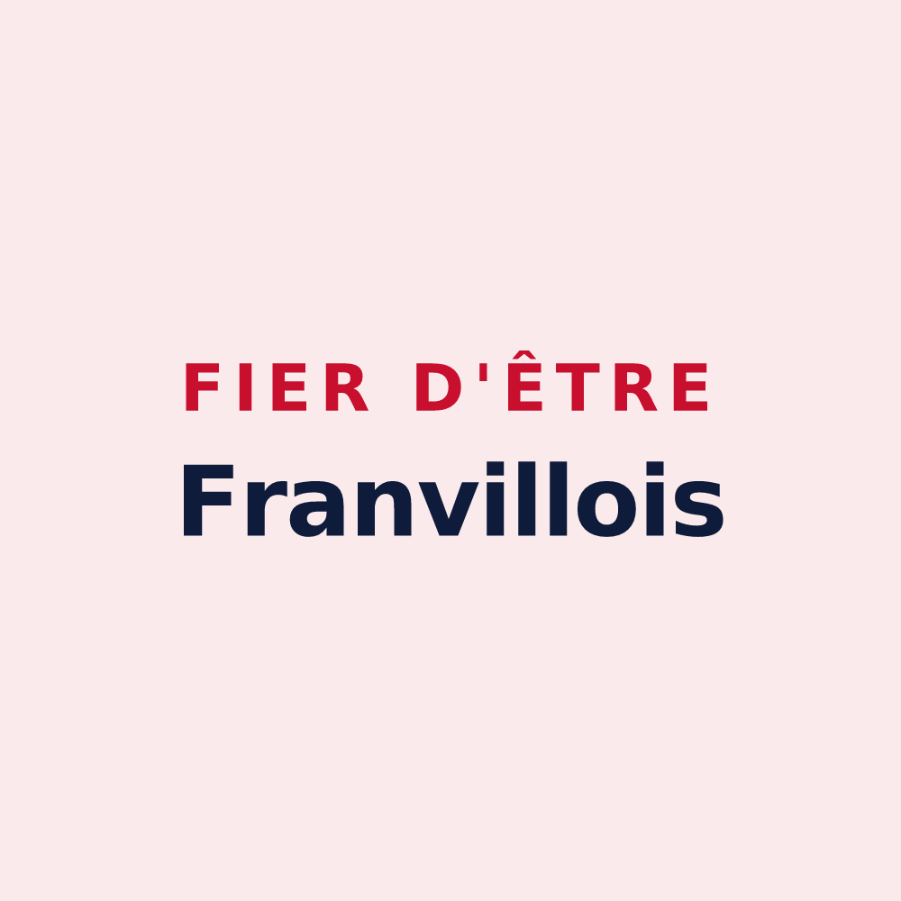 Magnet « Fier d'être Franvillois » — design pour Franvillers
