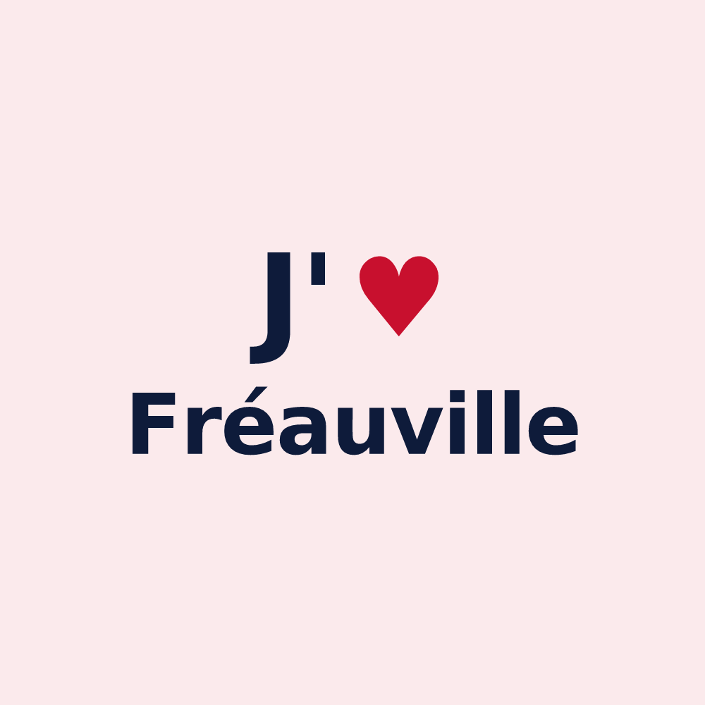 Magnet personnalisé Fréauville — design J'aime Fréauville
