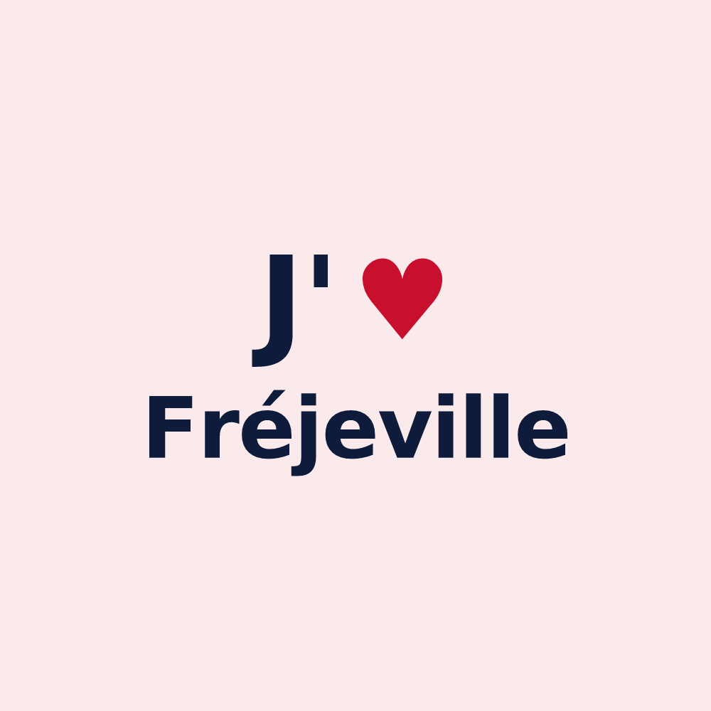 Magnet personnalisé Fréjeville — design J'aime Fréjeville