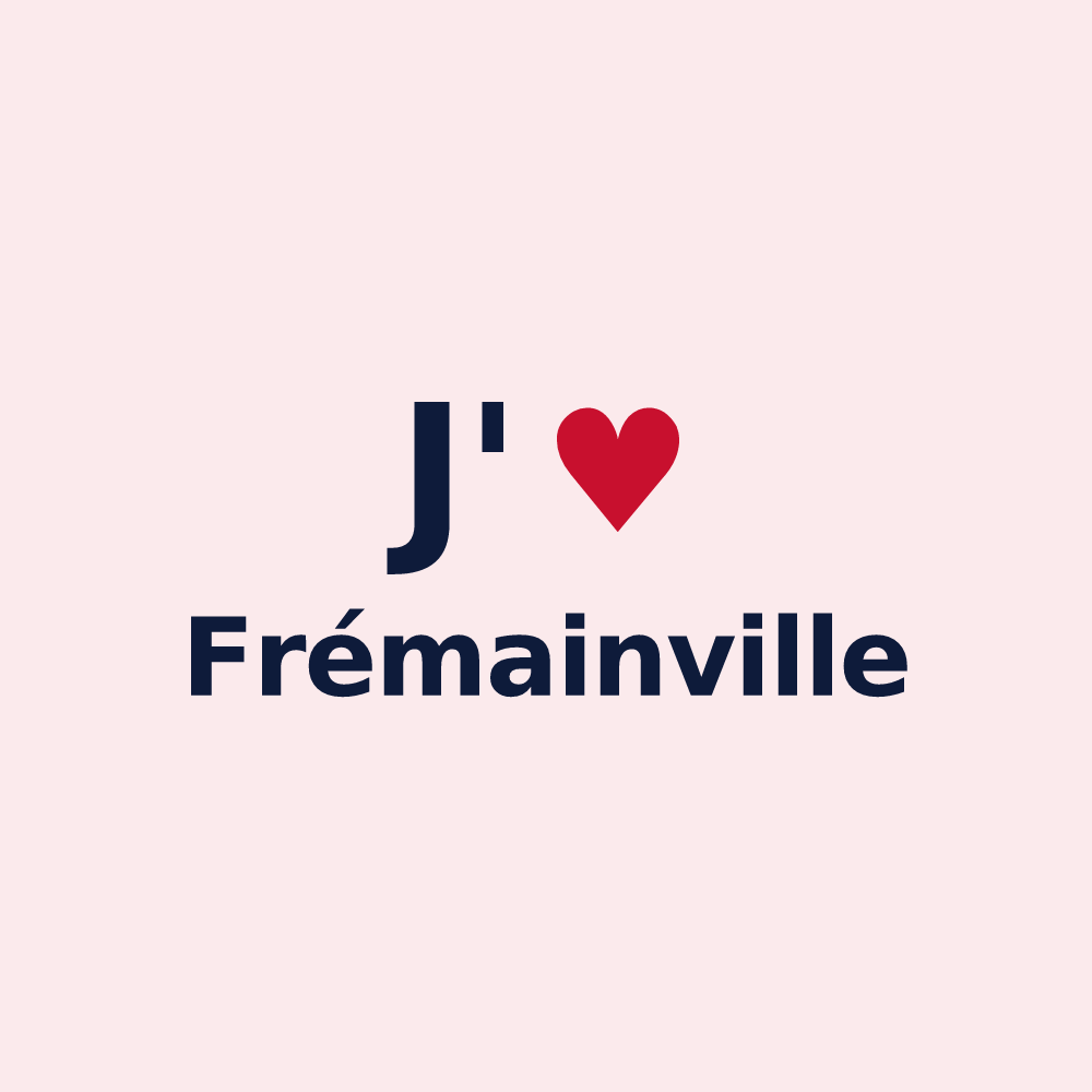 Magnet personnalisé Frémainville — design J'aime Frémainville