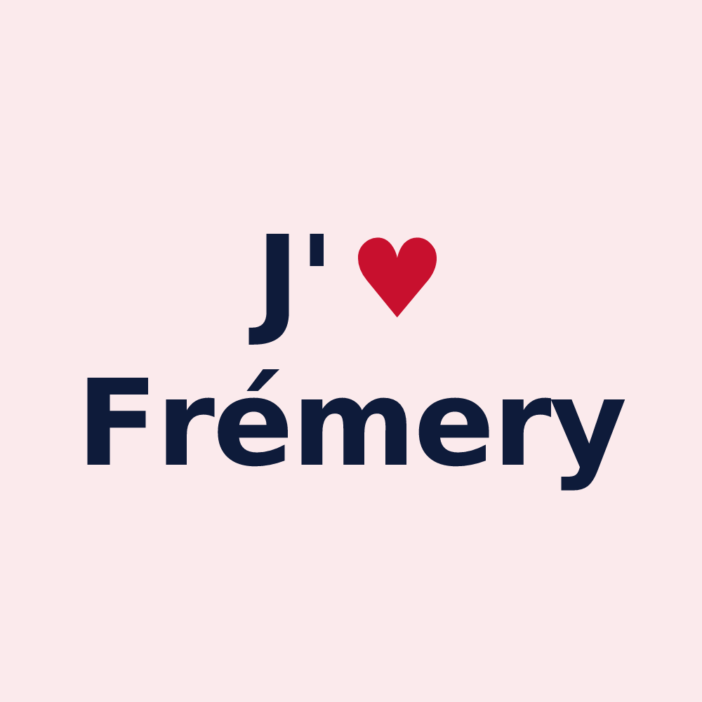 Magnet personnalisé Frémery — design J'aime Frémery