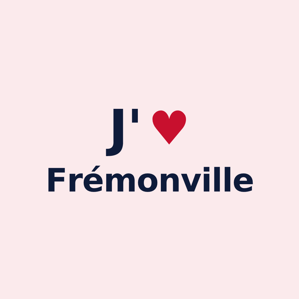 Magnet personnalisé Frémonville — design J'aime Frémonville