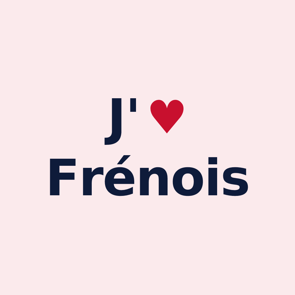 Magnet personnalisé Frénois — design J'aime Frénois