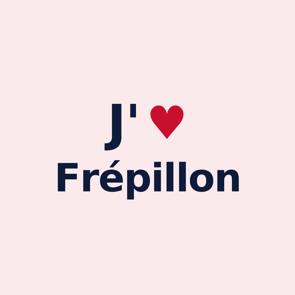 Magnet personnalisé Frépillon — design J'aime Frépillon