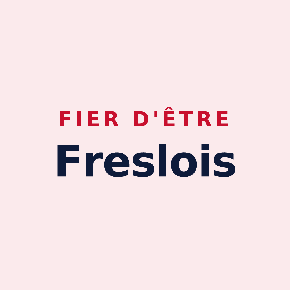 Magnet « Fier d'être Freslois » — design pour Fresles