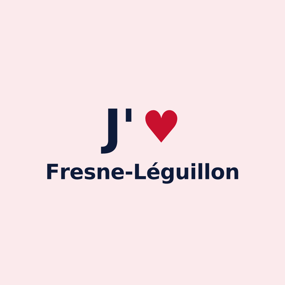 Magnet personnalisé Fresne-Léguillon — design J'aime Fresne-Léguillon