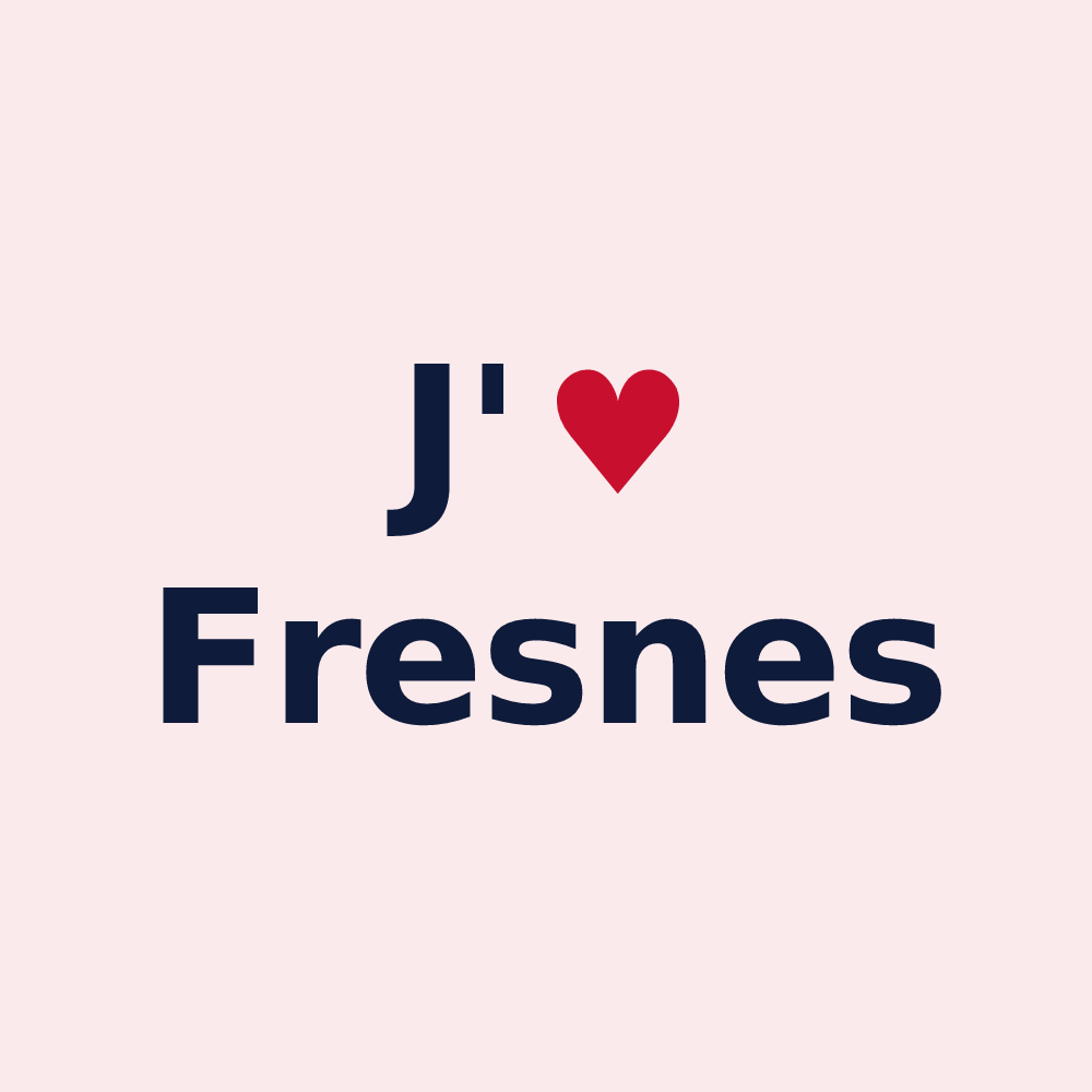 Magnet personnalisé Fresnes — design J'aime Fresnes