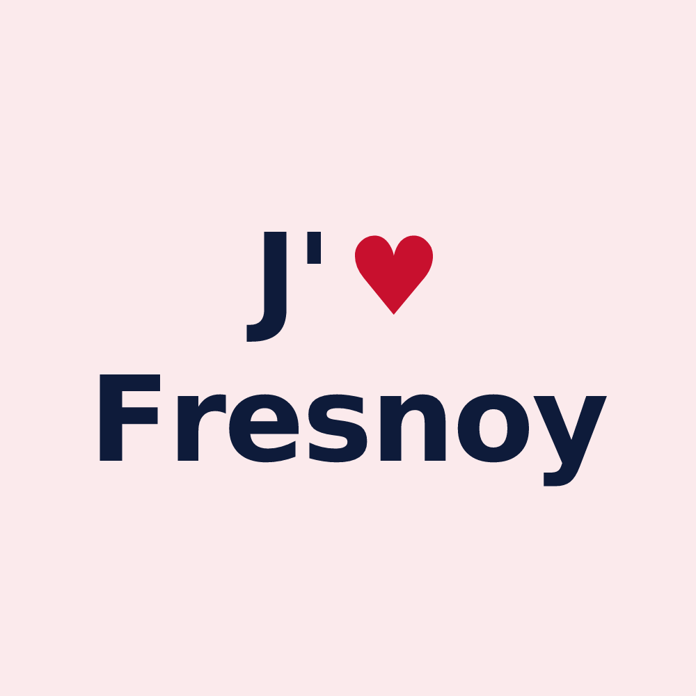 Magnet personnalisé Fresnoy — design J'aime Fresnoy