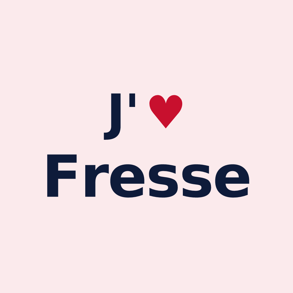 Magnet personnalisé Fresse — design J'aime Fresse