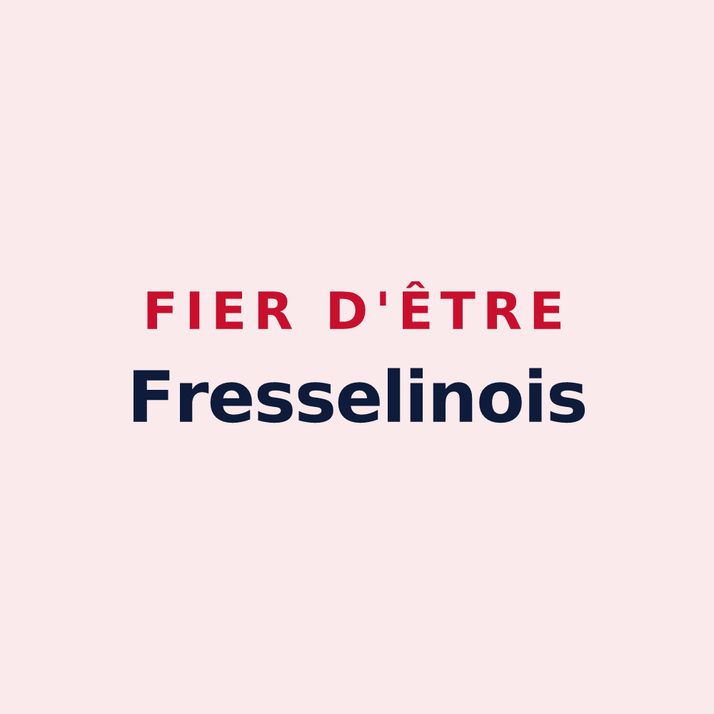 Magnet « Fier d'être Fresselinois » — design pour Fresselines