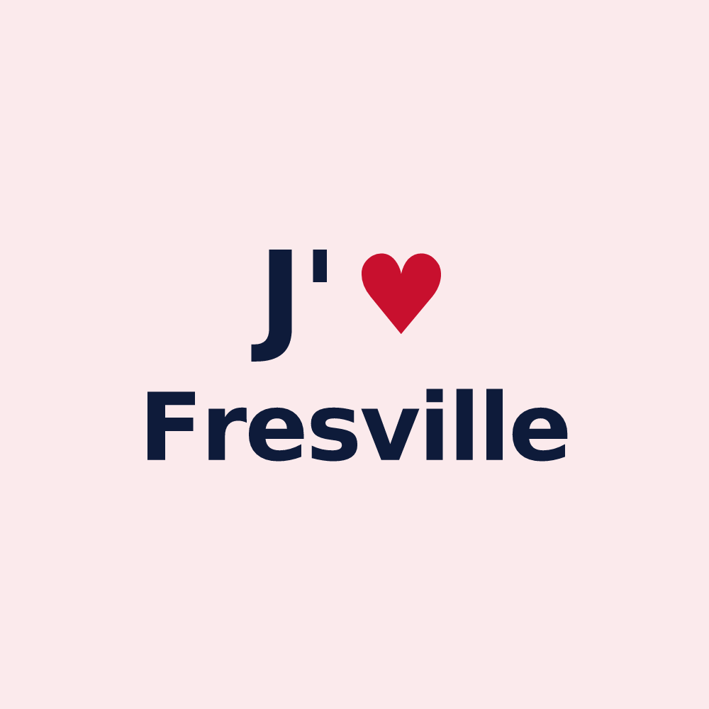 Magnet personnalisé Fresville — design J'aime Fresville