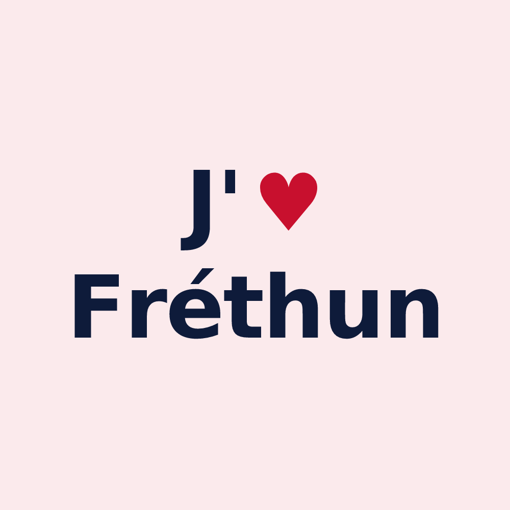 Magnet personnalisé Fréthun — design J'aime Fréthun