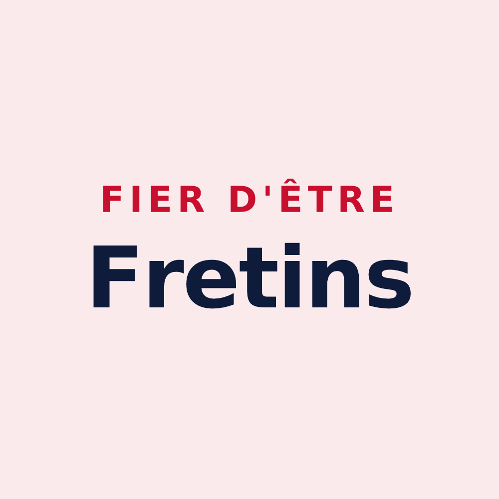 Magnet « Fier d'être Fretins » — design pour Fretigney-et-Velloreille
