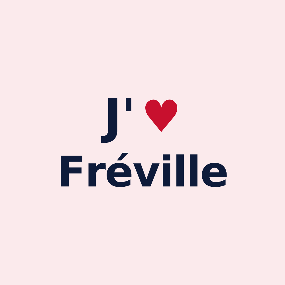 Magnet personnalisé Fréville — design J'aime Fréville