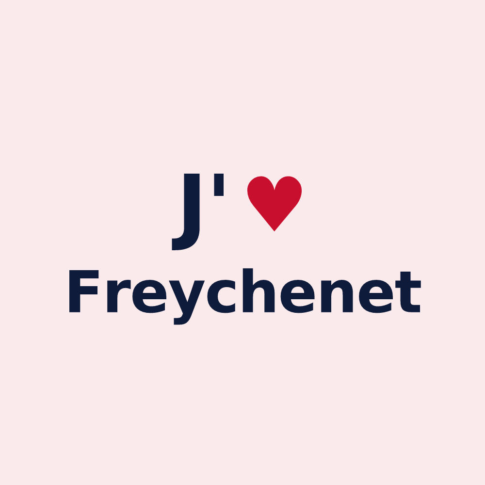 Magnet personnalisé Freychenet — design J'aime Freychenet