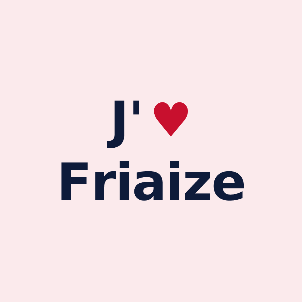 Magnet personnalisé Friaize — design J'aime Friaize