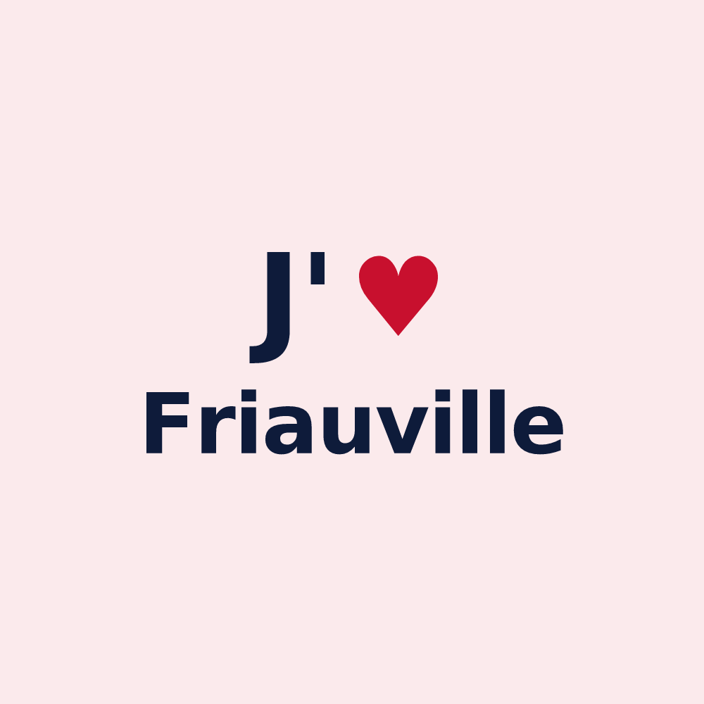 Magnet personnalisé Friauville — design J'aime Friauville