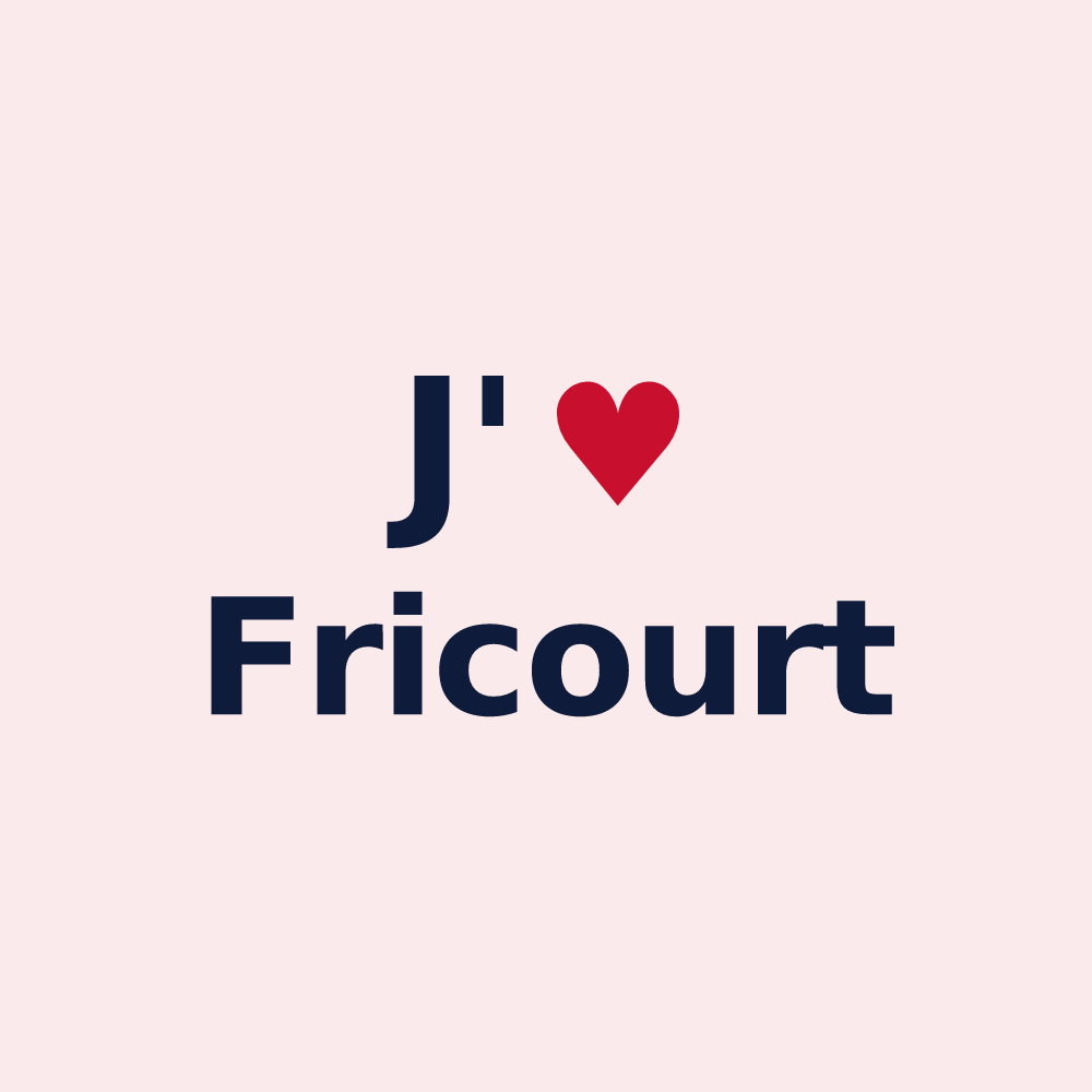 Magnet personnalisé Fricourt — design J'aime Fricourt