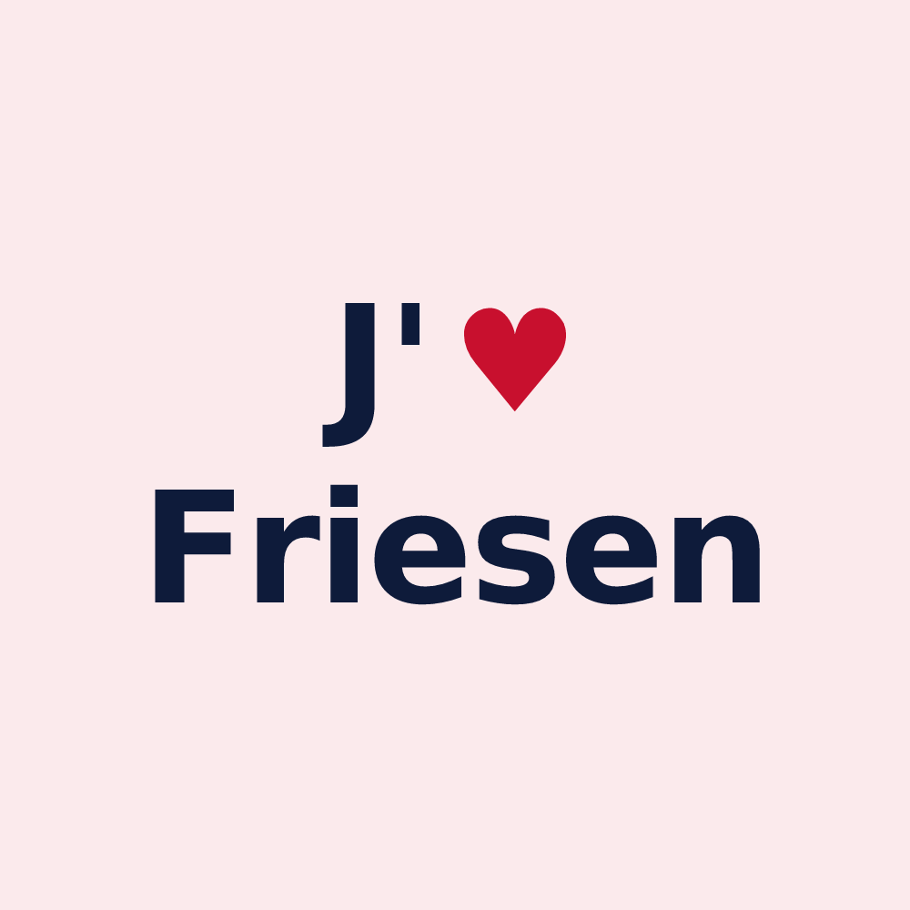 Magnet personnalisé Friesen — design J'aime Friesen