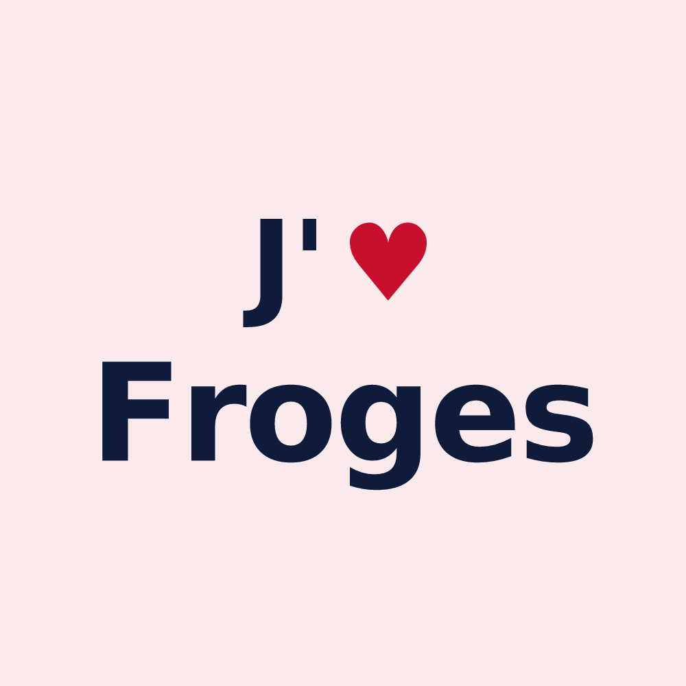 Magnet personnalisé Froges — design J'aime Froges