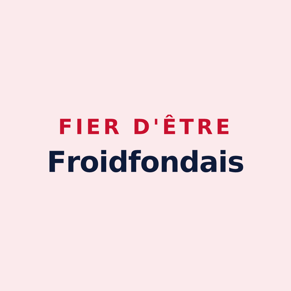 Magnet « Fier d'être Froidfondais » — design pour Froidfond