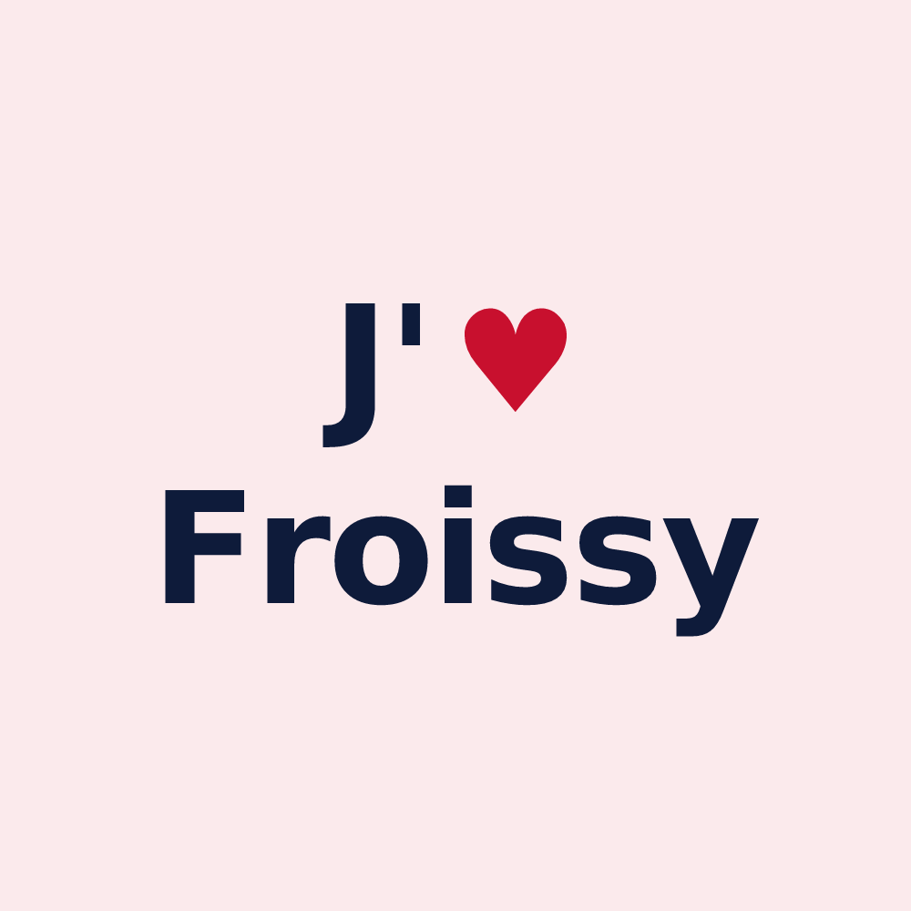 Magnet personnalisé Froissy — design J'aime Froissy
