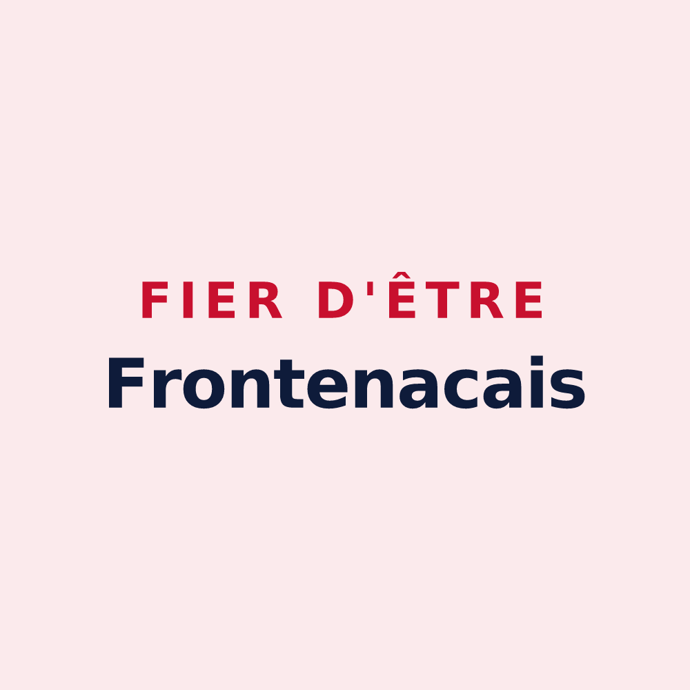 Magnet « Fier d'être Frontenacais » — design pour Frontenac