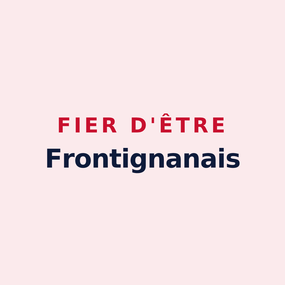 Magnet « Fier d'être Frontignanais » — design pour Frontignan