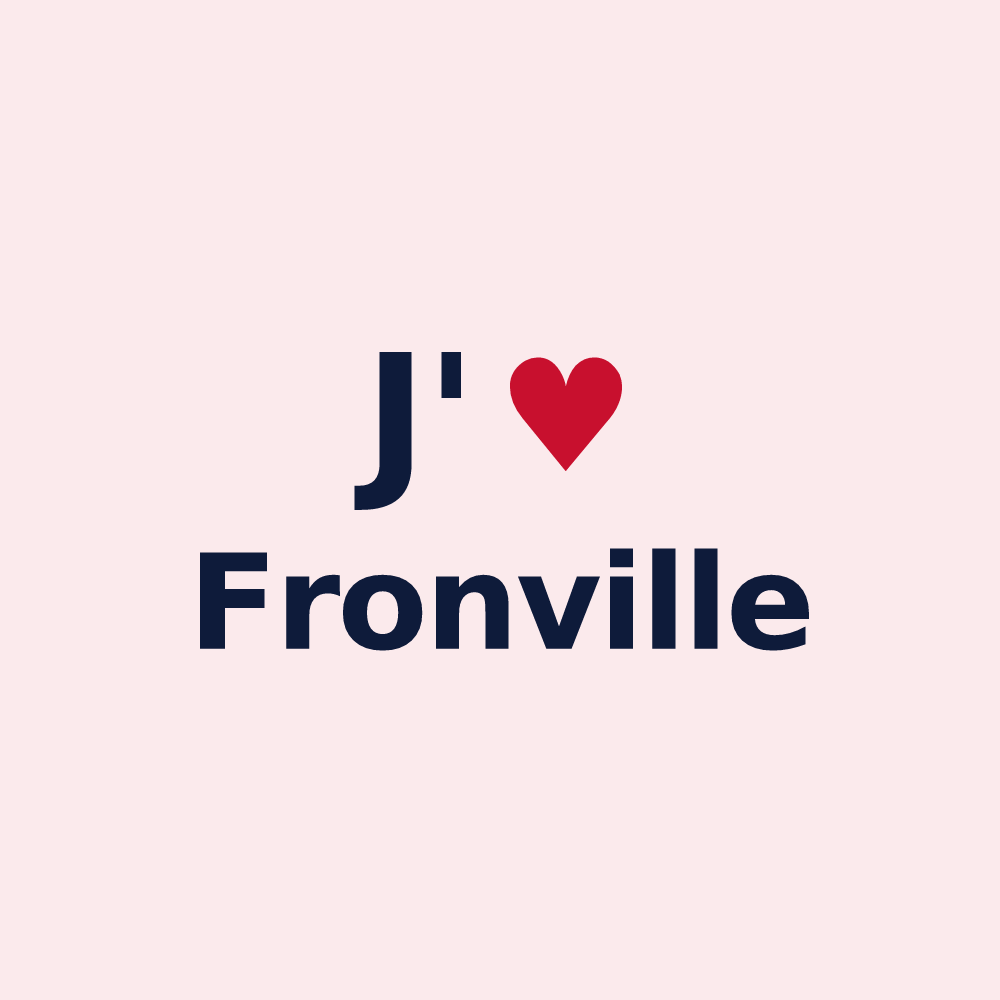 Magnet personnalisé Fronville — design J'aime Fronville
