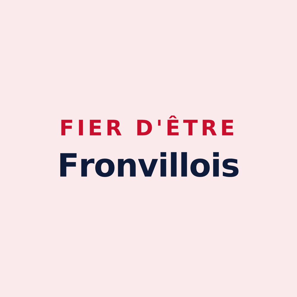 Magnet « Fier d'être Fronvillois » — design pour Fronville