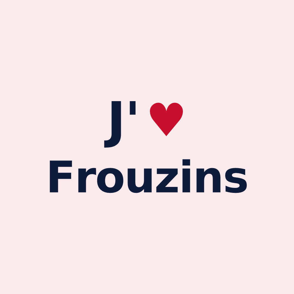 Magnet personnalisé Frouzins — design J'aime Frouzins