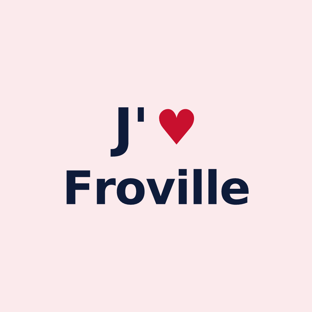 Magnet personnalisé Froville — design J'aime Froville