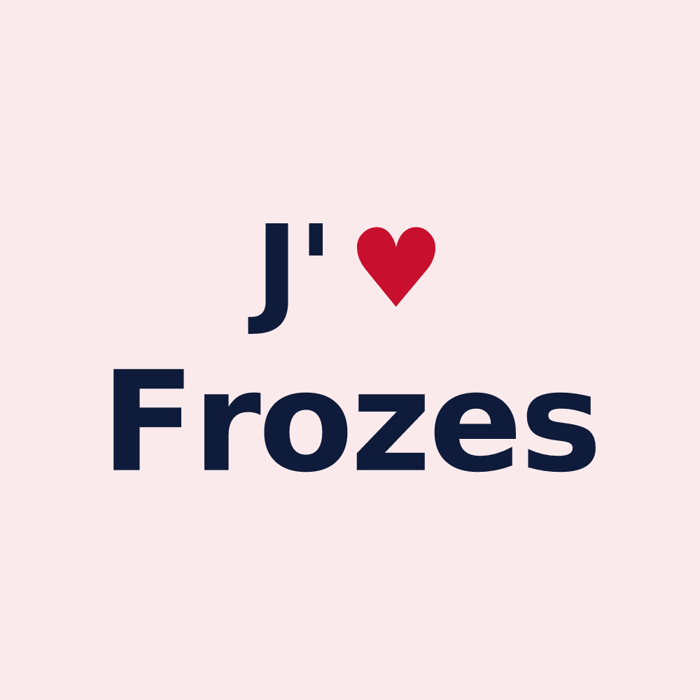 Magnet personnalisé Frozes — design J'aime Frozes